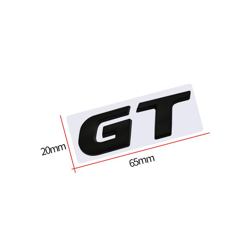 AABLA1 3D metal chrome sliver black red GT SPORT for VW Volkswagen Polo Passat Golf 5 MK5 Edition Emblem Badge autocar Sticker