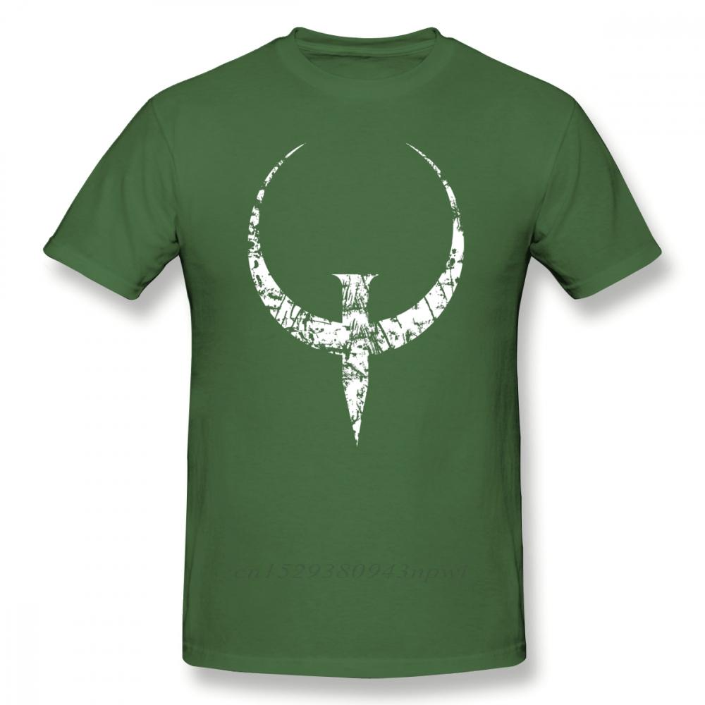 Quake T Shirt Quake White TShirt Graphic 100 Cotton Tee Shirt Men Short Sleeve Classic Cute Tshirt
