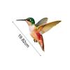 6Pcs Hummingbird Stickers Durable Environmentally Friendly Anti-collision PVC Decoration Animal Window Stickers for Living Room