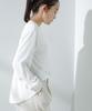 Nano Universe Double Pocket Size Women's Blouse, S, 031, Off-White, 669-5120303