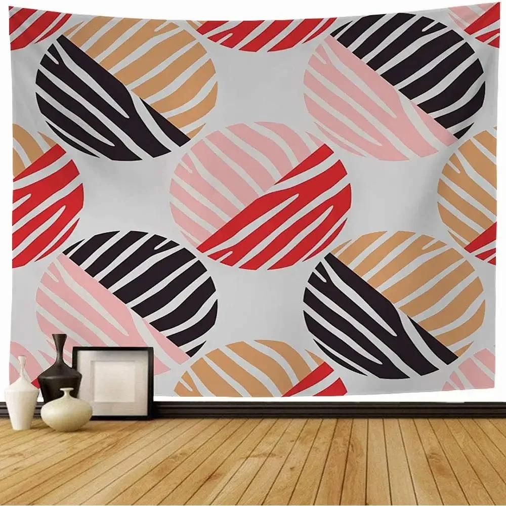 Circular Geometric Pattern Vintage Tapestry Office Living Room Decoration Home Wall Tapestry