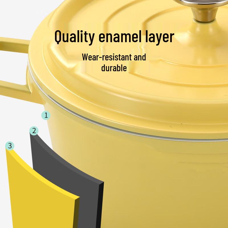 Deblang 24cm Ceramic Enamel Non-stick Multi-Pot