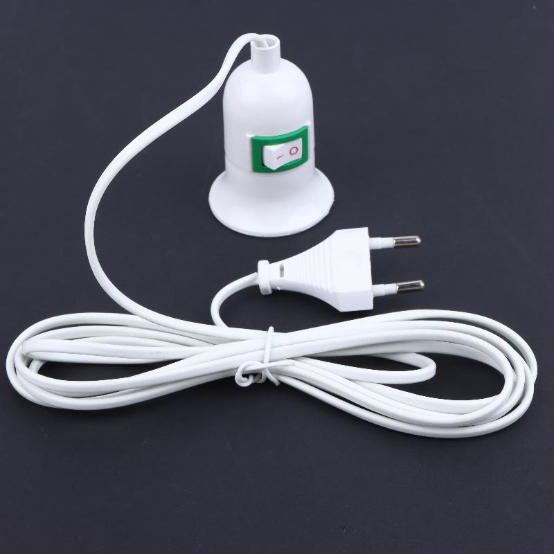 1 szt. Oprawka do lampy ogrodowej z kablem 3/5/10 metrów Wtyczka EU z włącznikiem/wyłącznikiem E27 Wiszący uchwyt na światło do roślin doniczkowych na biurko