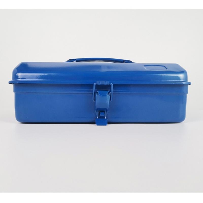Heavy Duty Metal Tool Box Case With Ergonomic Handle Rust Resistant Coating Generous Capacity For DIY Professional Use