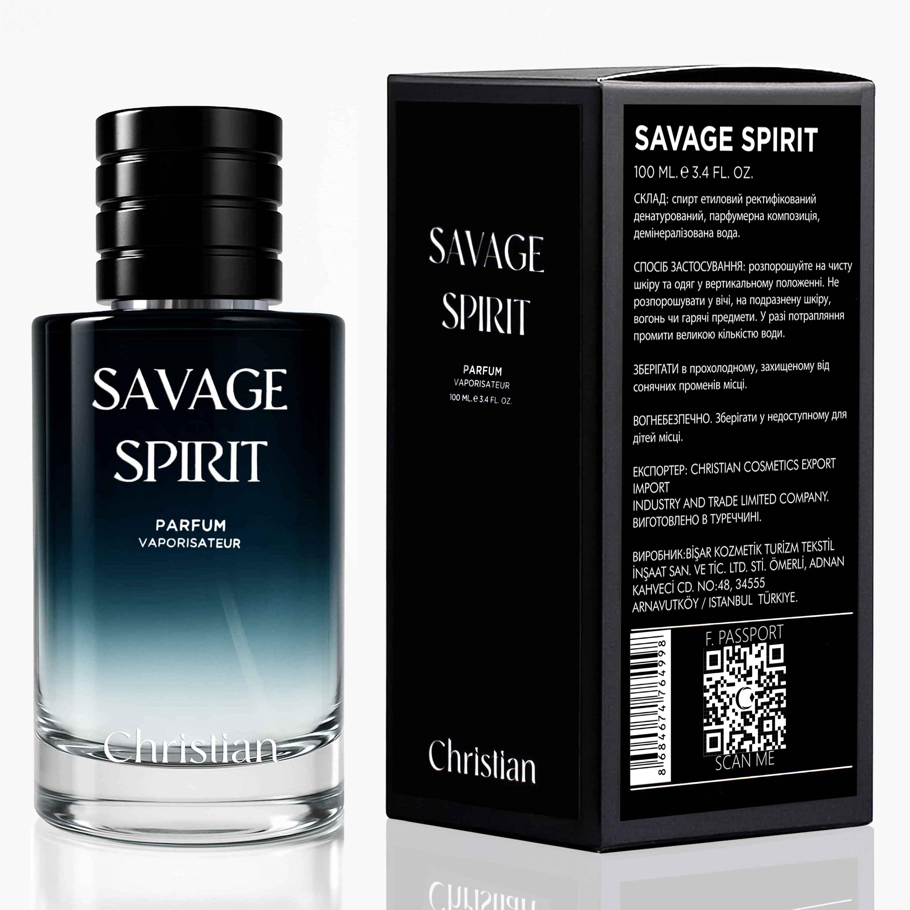 

Christian SAVAGE SPIRIT PARFUM Чоловічий 50 ml