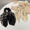 Hair Adult Hair Large Floral Hair Gentle on Day Stylish Hair Set of 2 Women's Ties, Scrunchies, Ribbons, Ponytails, Volume, Print, Bows, Arrangements,