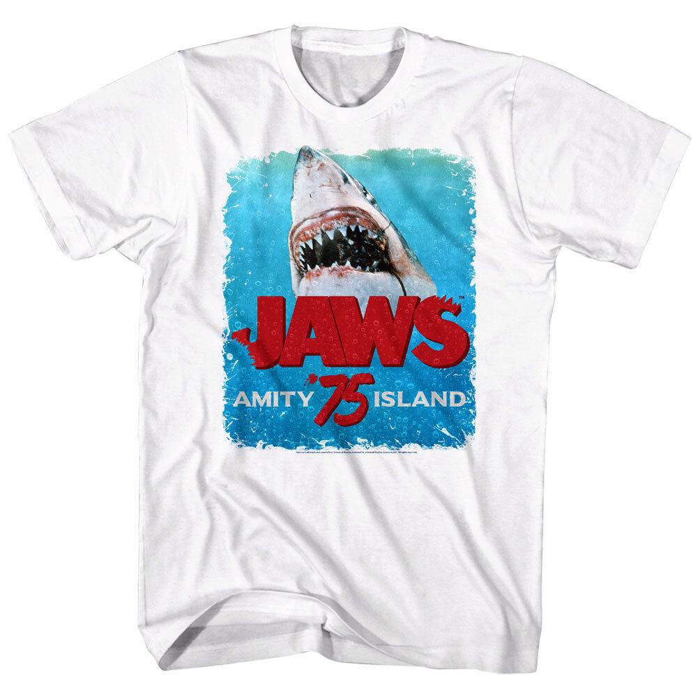Jaws Shark Amity Island 75 Men T Shirt XL