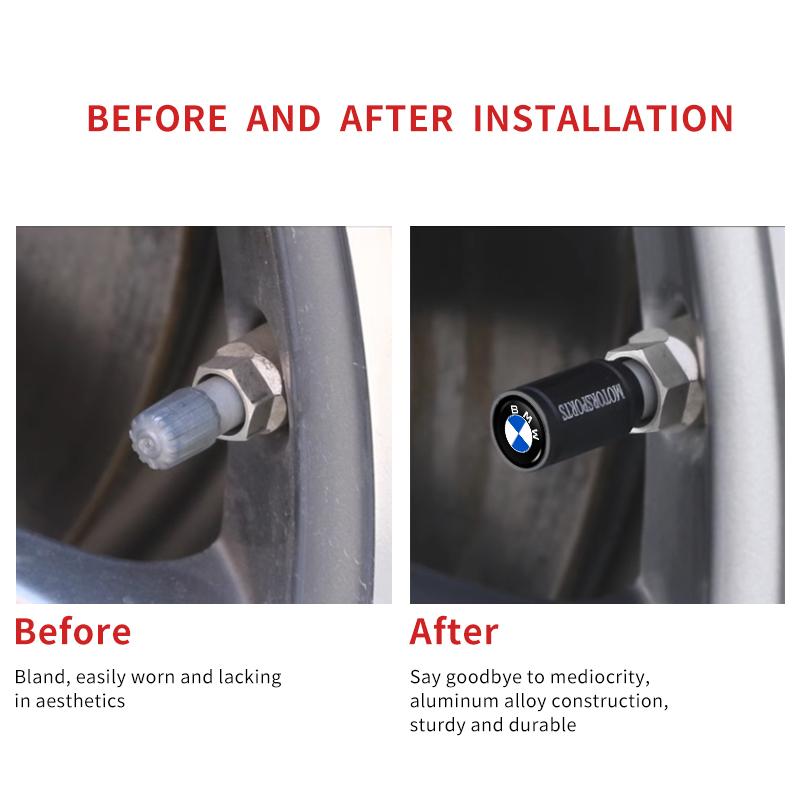 Nové 4 ks Krytky ventilků pneumatik kol automobilu Vzduchové stonky Příslušenství Pro BMW E46 E90 E60 F10 E39 F30 E36 F20 E87 E90 E70 E91 E30 G30 E