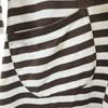 marimekko Border Pattern Long sleeve one piece 160 Brown Kid's Used