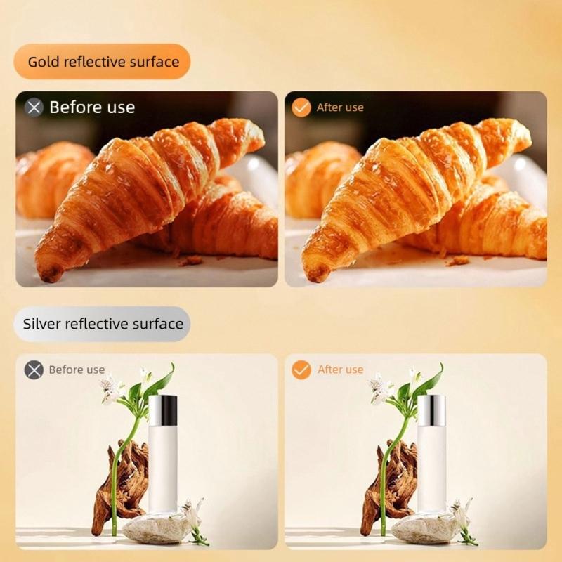 Photography Reflector Cardboard Folding Light Diffuser Board for Still Life Food Photo for Studio Outdoor