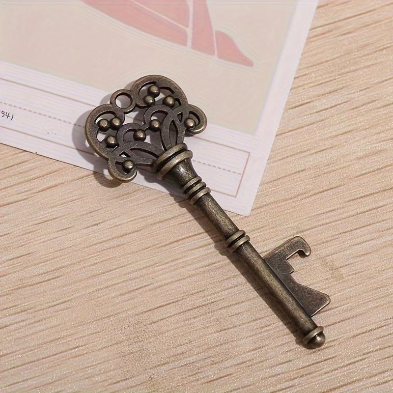 Retro Crown Key Shaped Bottle Opener Suitable Key Opener for Bars or Homes Wine Utensils Wedding Party Gifts Keychain Pendant
