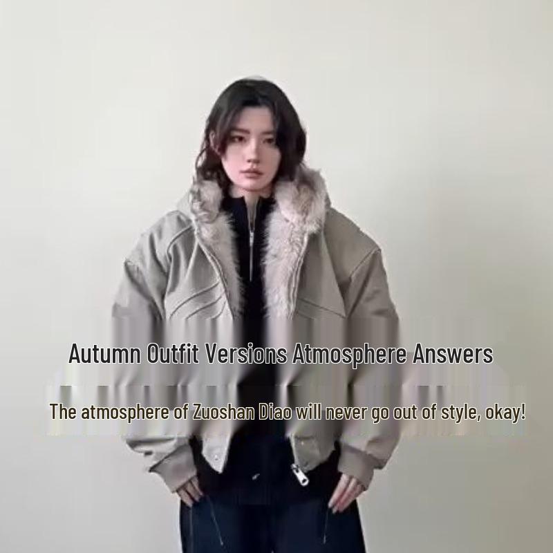 Men's Winter Mountain Eagle Cotton Padded Jacket with Imitation Rabbit Fur and Shark Gill Design.