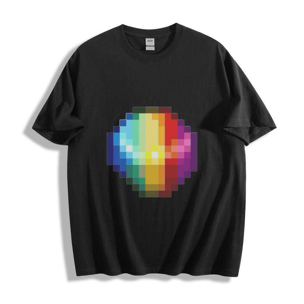 Star Valley Rainbow Pixel Orb T-Shirt - Vibrant Retro Design Unisex Tee