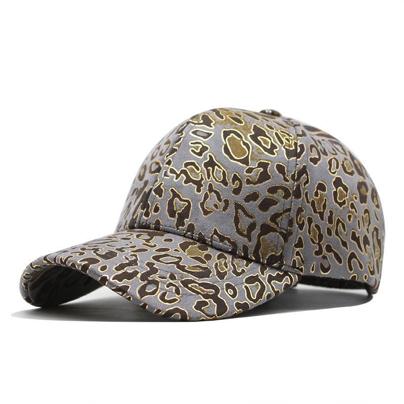 Hat Female Spring And Autumn Leopard Print Baseball Cap Breathable Sun Cap Outdoor Travel Sun Protection Cap Female