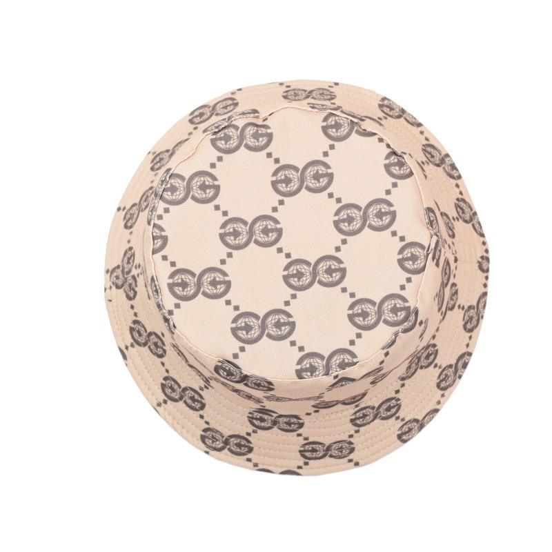 New trendy brand bucket hat trendy men and women new fashion pot hat personalized color double-sided outdoor sun hat
