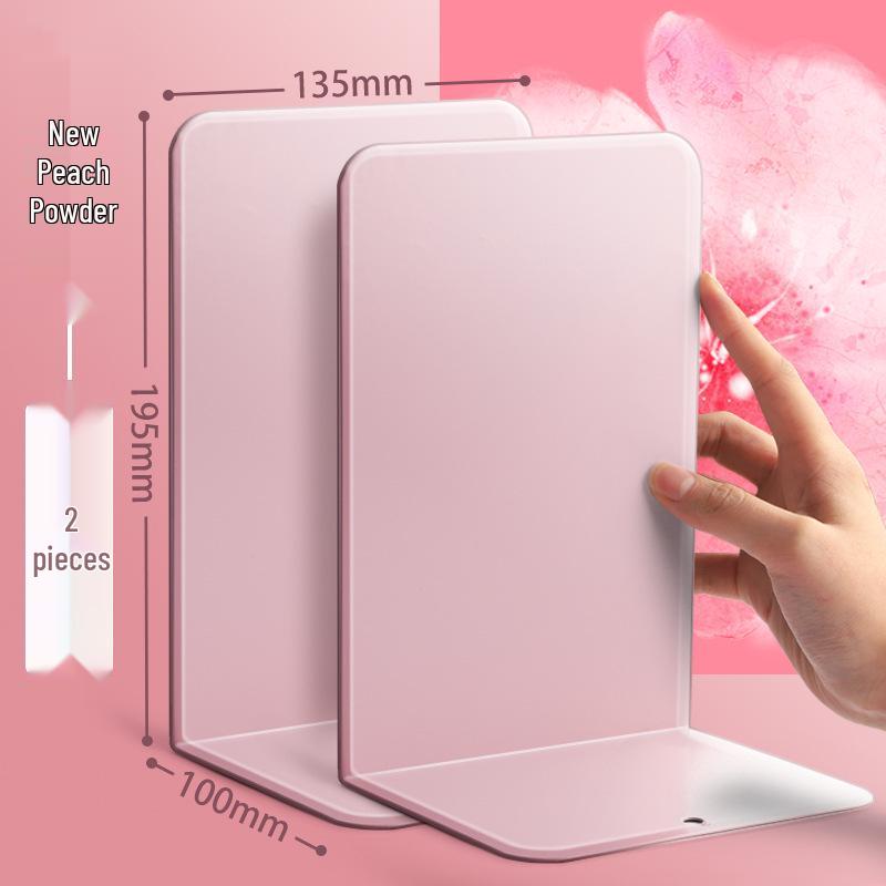 2-Piece Retractable Metal Book Stand and Bookend for Students