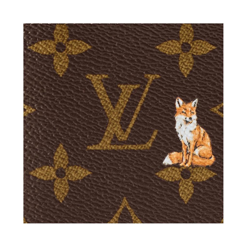 Louis Vuitton Ss26 Animal Combination Print Monogram Forest Coated Canvas Passport Holder Men Passport Holder Brown M27023