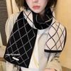 Wool 100ool double-sided scarf rhombus plaid scarf winter warm couple