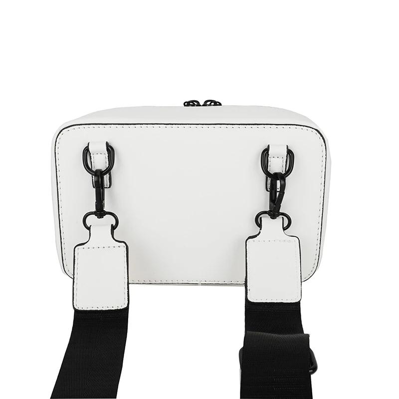 Borsa a Tracolla Rigida con Zip Pu Elegante e alla Moda Nuova Legale Mini Semplice Versatile Piccola Quadrata Premium