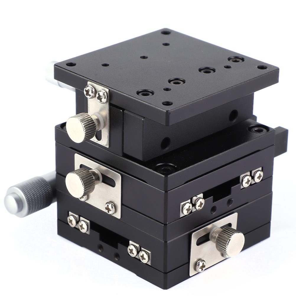SEMXYZ 60 XYZ Micrometer Trimming Platform Linear Stage Bearing Tuning Sliding Table 60*60mm