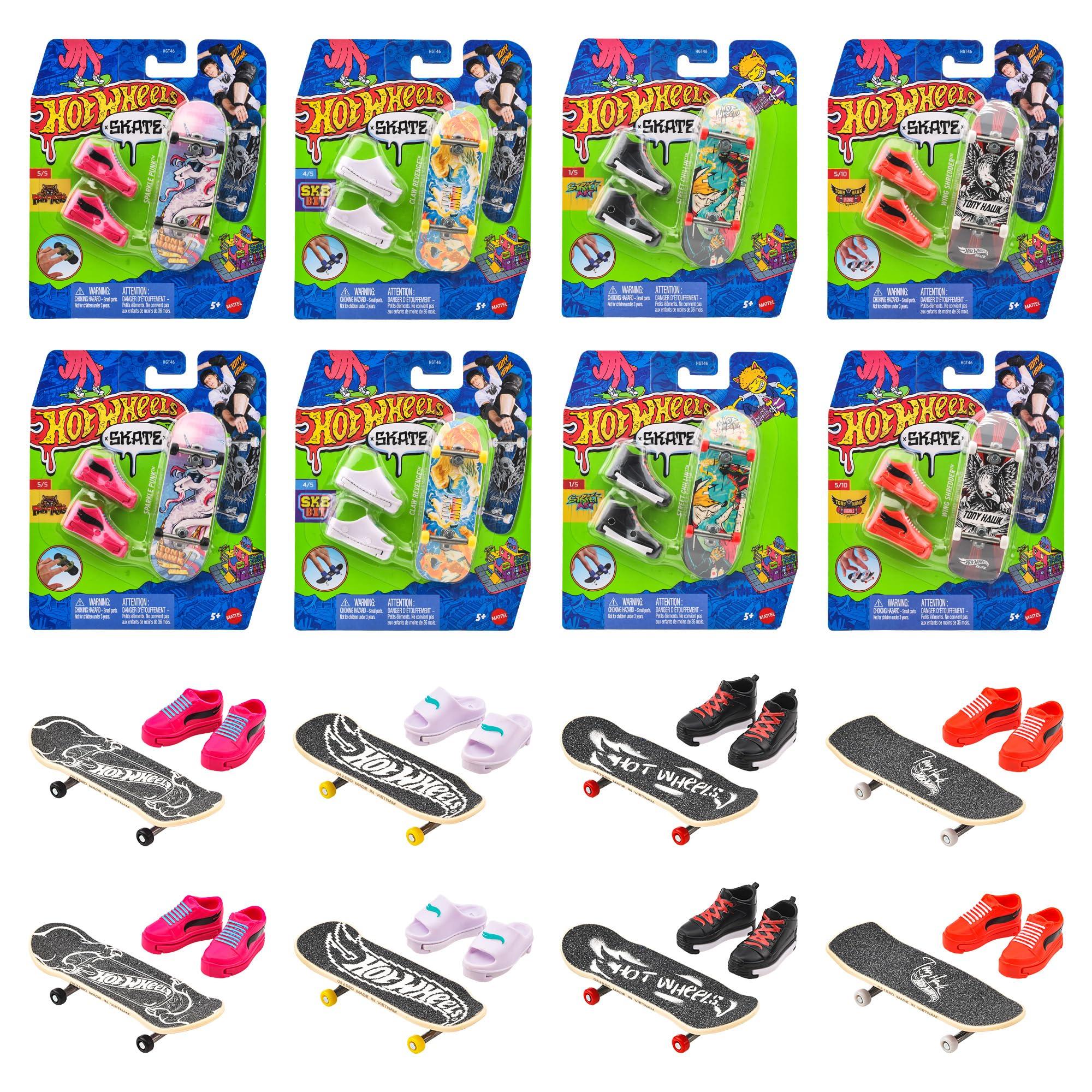 

Hot Wheels Skate Базовая серия Ассортимент транспортных средств 16 Фингерскейтов с коробкой Возраст Игрушки, Обувь, Набор, 5+, Многоцелевой, 987E-HGT46