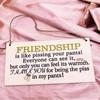 Hanging Sign Exquisite Inspirational Friendship Workmanship Wide Application Wood Plaque Decor for Gift
