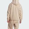 Adidas Originals Trefoil Premium Essentials Fleece Hooded Jacket Men Outerwear Beige IM4441