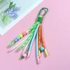 Luxury Y2K Braided Rope Keychain Handmade Colorful Long Tassel Bag Charms Creative Bag Pendant Keychain Bag Accessories