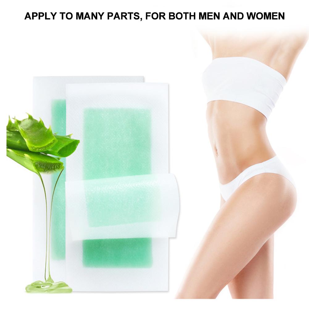 40pcs Hair Removal Wax Strip Paper Depilatory Paper 4pcs Cleaning Cotton Hair Removal Set