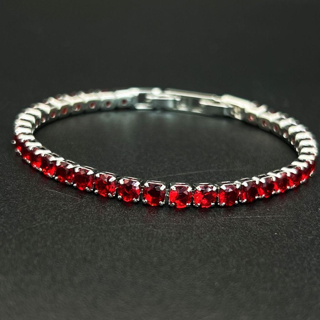 Mehrfarbiges 3N Zirkon Tennisarmband - Luxuriöser Europäischer & Amerikanischer Hip-Hop Stil