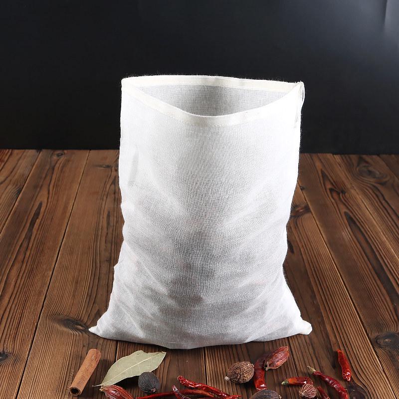 Qiwei Cotton Gauze Filter Bag for Soup, Spices & Herbs