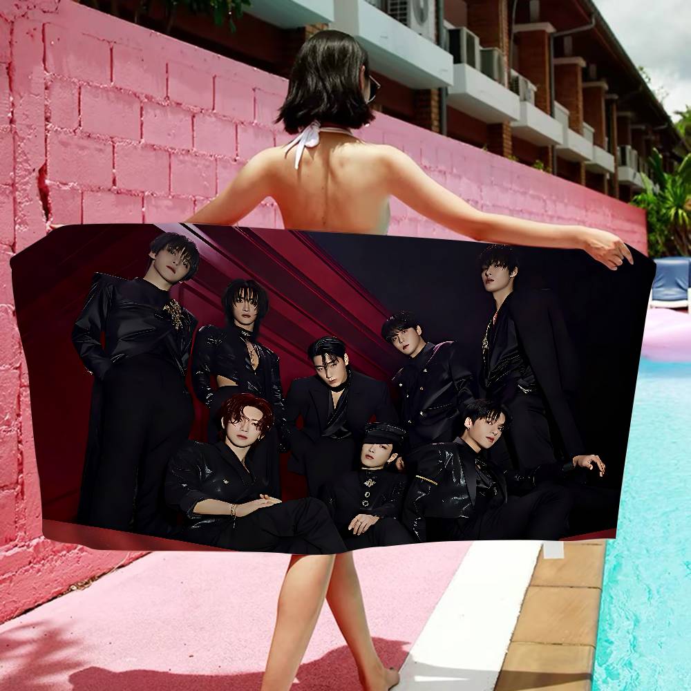 Korean Pop A-ATEEZ Big Microfiber Beach Towels Quick Dry Towel Sand Beach Towels Pool Towel For Travel Swim Pool Yoga