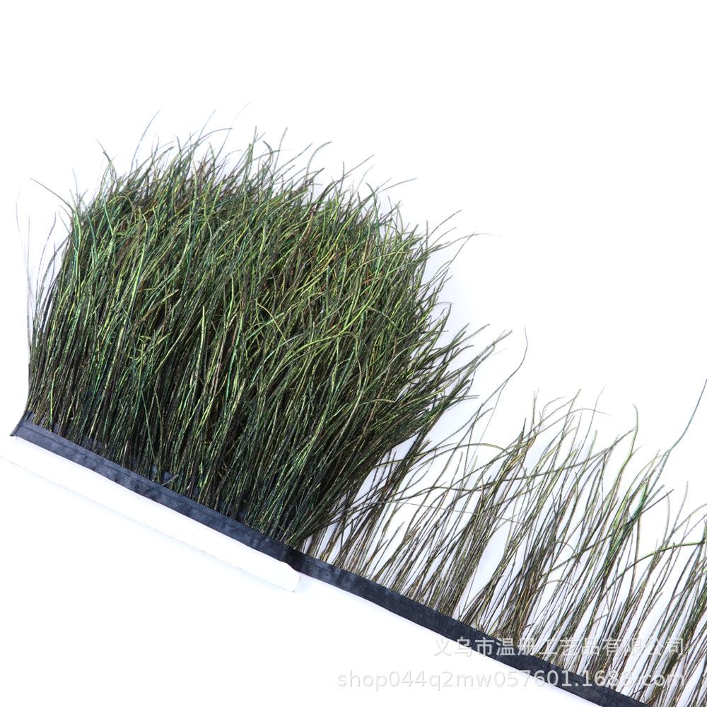 1M Peacock Hair Cloth Edge Clothing Accessories Material Peacock Blue Piece Cloth Edge Peacock Gold Piece Lace Decoration New