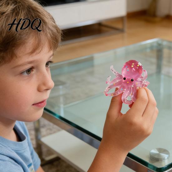 3D Octopus Toy Mini Squeeze Anxiety Stress Relief Relaxation Hand Soft Stretchy Sea Animal Sensory Party Favors Ball
