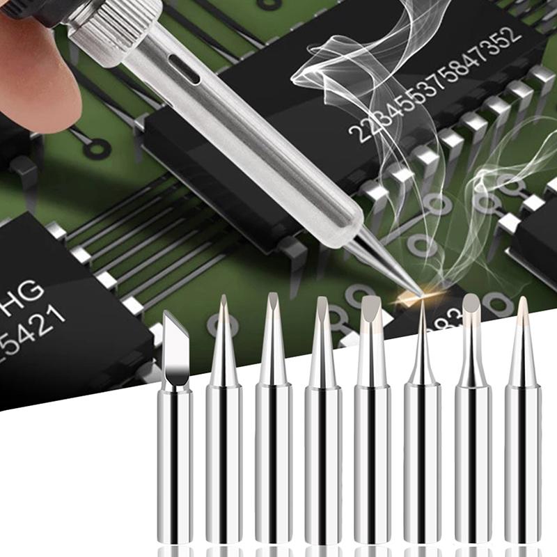 1Pack Solder Soldering Iron Tips Standard Size Accessories Electrical 900M-T-SK,900M-T-0.8D,  , 900M-T-1C, 900M-T-I