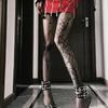 Halloween Spider Pattern Silk Stockings Gothic Vintage Dark Fishnet Tights Women Emo Alternative Sexy Spider Web Witch Pantyhose