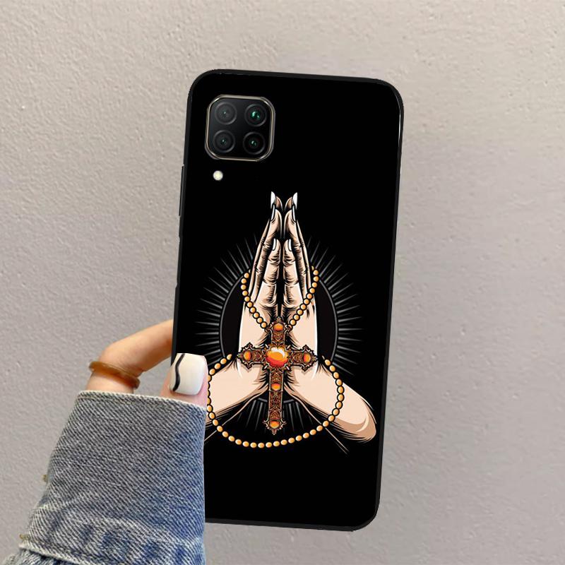 

Любовь Смерть Крест Молящиеся Руки Арт Для Huawei Nova Y70 Y90 Y60 Y73 Y72 Y61 Y91 12s 12i 11i 8i 9 10 SE P40 Lite P60 P30 Pro Чехол Huawei Nova 11
