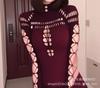 Nightclub Sexy Babes Mesh Clothes, Women's Hollow Onesies Pure Desire Mesh Elastic Machine Crotch Ins Trend