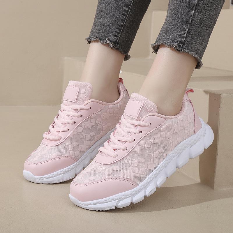 2025 Summer Women's Breathable Soft Sole Casual Running Shoes—Comfortable, Fashionable, and Versatile Little White Sneakers for Outdoor Activities