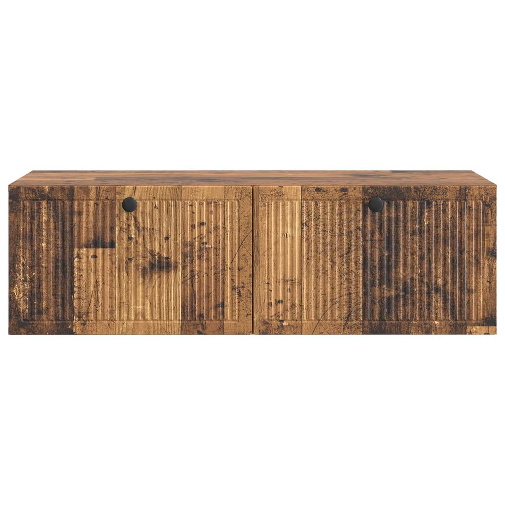 Wall Mounted TV Cabinet Reclaimed Wood Look 98 x 41 x 30 cm Particleboard