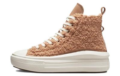 Chuck Taylor All Star Wmns Move Platform High 'Sherpa - Champagne Tan' A04259C