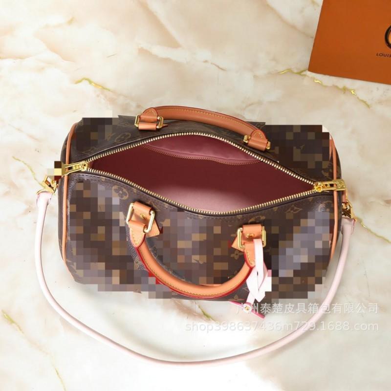 Factory Straight Hair Speedy30cm Series Handbag Shoulder Bag Must-have Large Capacity Travel