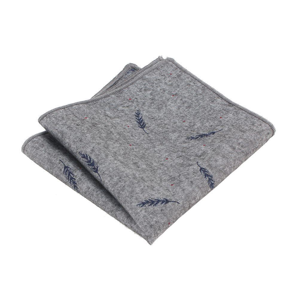 Bird Pattern Formal Suit Gentlemen Hanky Pocket Square Handkerchief for Wedding Dress Party