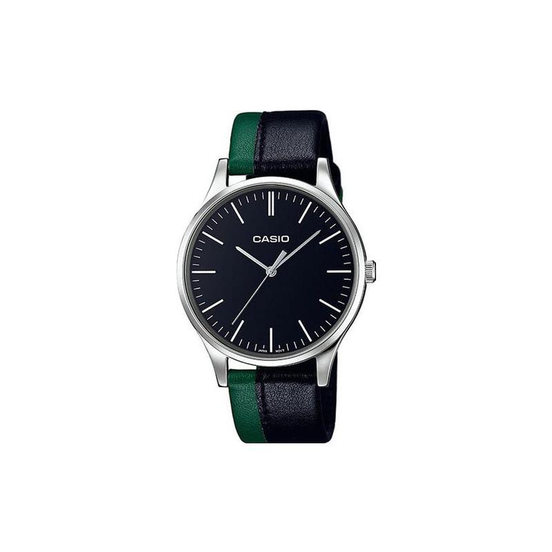 

Casio Collection 30 meters waterproof quartz movement leather strap Japanese and Korean watch women s watch black dial MTP-E133L-1EEF чёрный