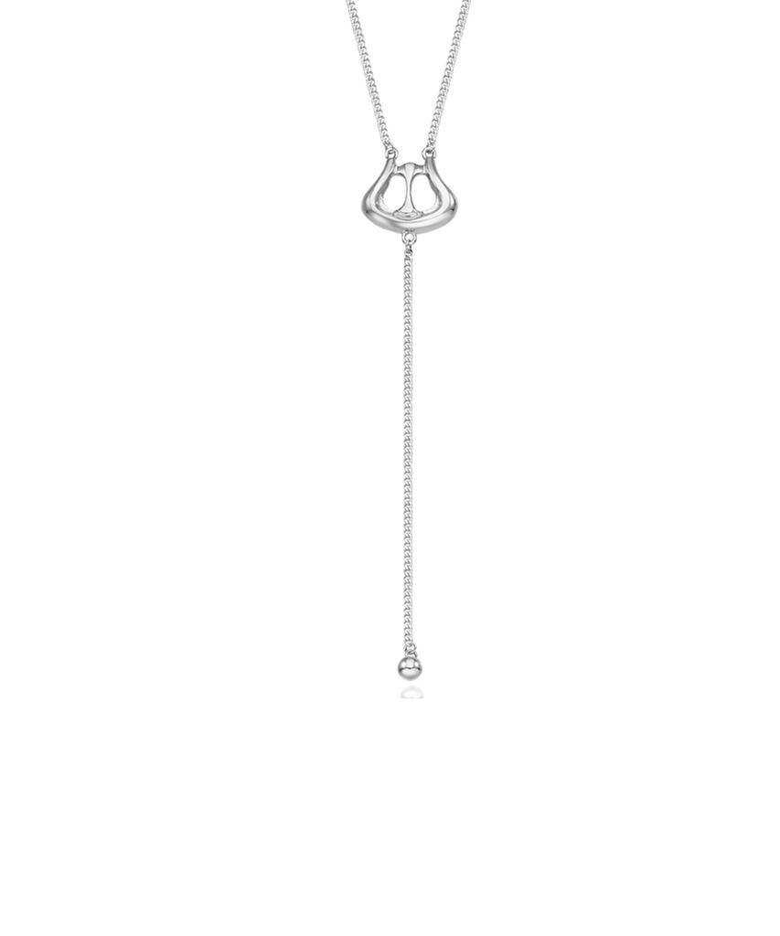 Nimbus Belt Drop Ball Y Chain Necklace