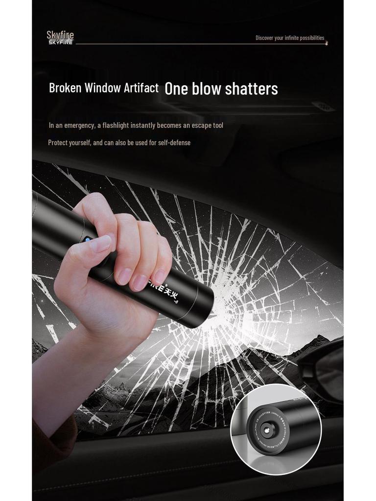 Rechargeable Tactical Flashlight - Super Bright Long-Range Spotlight with Extended Battery Life, Portable for Outdoor and Home Use.
