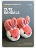 Kids' Winter Cotton Slippers - Cute Bunny Design, Warm, Non-Slip, Soft Sole for Girls and Boys