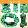Elegante Mascherina Facciale e Scaldacollo a Sciarpa con Faccia di Creeper di Minecraft per Massimo Comfort e Protezione