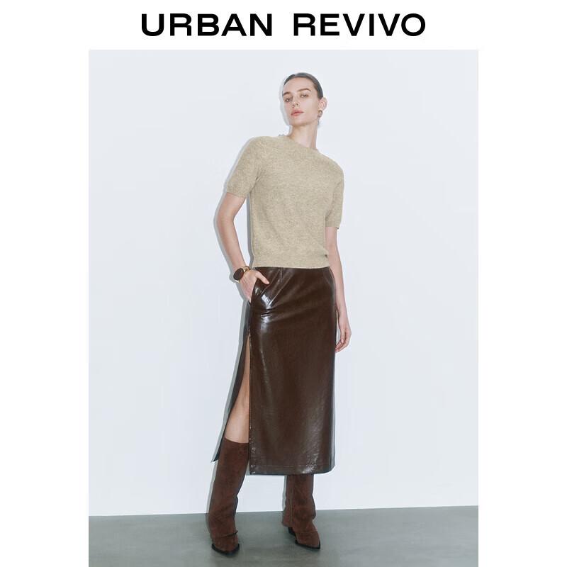 

UR Women s Round Neck Short Sleeve Knit Top S