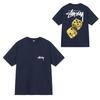 Camiseta de Algodón Streetwear para Hombre y Mujer Corte Holgado Manga Corta Camiseta Gráfica Casual Unisex Cuello Redondo